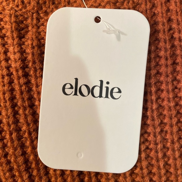 NWT Elodie Crewneck Cropped Chunky Knit Oversized Sweater Women's LARGE - Picture 7 of 9
